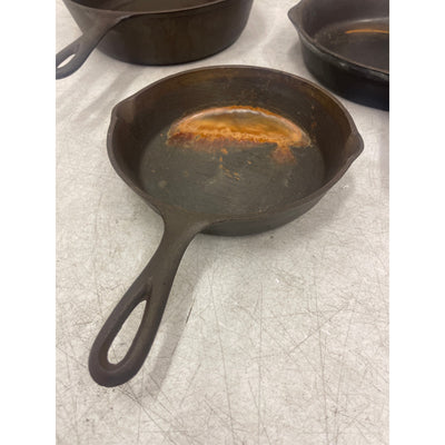 Set of 3 Cast Iron Skillets, 2 - 11" Skillets & 1 - 8.5" Skillet  for Cooking
