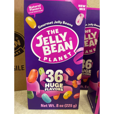 12 PACKS per Case The Jelly Bean Planet 36 Huge Flavors Box, Gourmet Jelly Beans