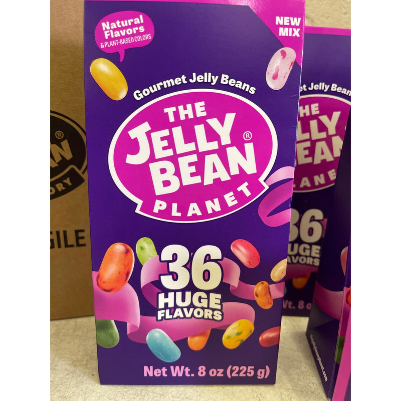 12 PACKS per Case The Jelly Bean Planet 36 Huge Flavors Box, Gourmet Jelly Beans
