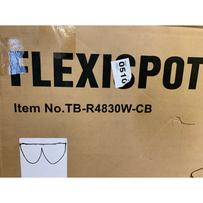FLEXISPOT Desk Top ONLY No Frame WHITE 48" x 30" Rounded Rectangular TB-R4830W