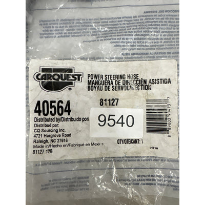 Carquest Premium Power Steering Return Hose, 3/8" Beaded Tube x 3/8" - 40564