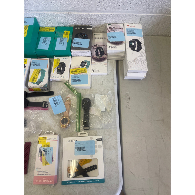 Lot of 32 Smart Watches, Mixed Condition, Amazfit, 3Plus, Xplora, Willful, Yamay