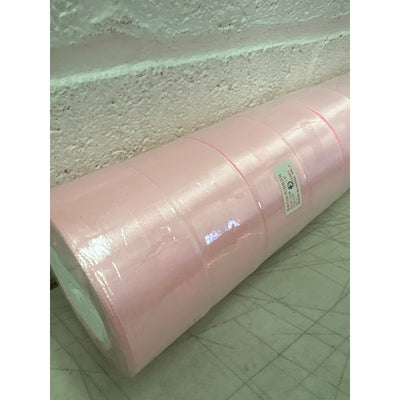 Pack-of-10 Rolls Pink Satin Ribbon 1-1/2" x 25 Yards Each Polyester Fabric/Roll