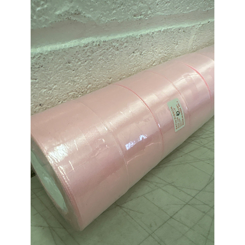 Pack-of-10 Rolls Pink Satin Ribbon 1-1/2" x 25 Yards Each Polyester Fabric/Roll