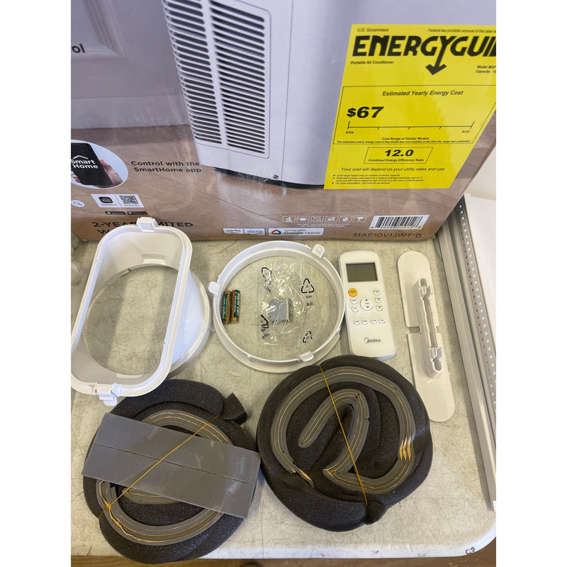 Midea Smart Air Conditioner 10,000 BTU DOE Portable with Wheels, Standup