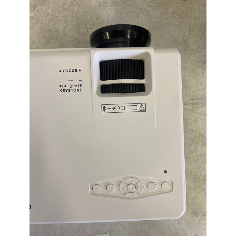 DR.J Professional Mini Projector w Screen, Bluetooth 5.2, 8000L HD 1080P Large