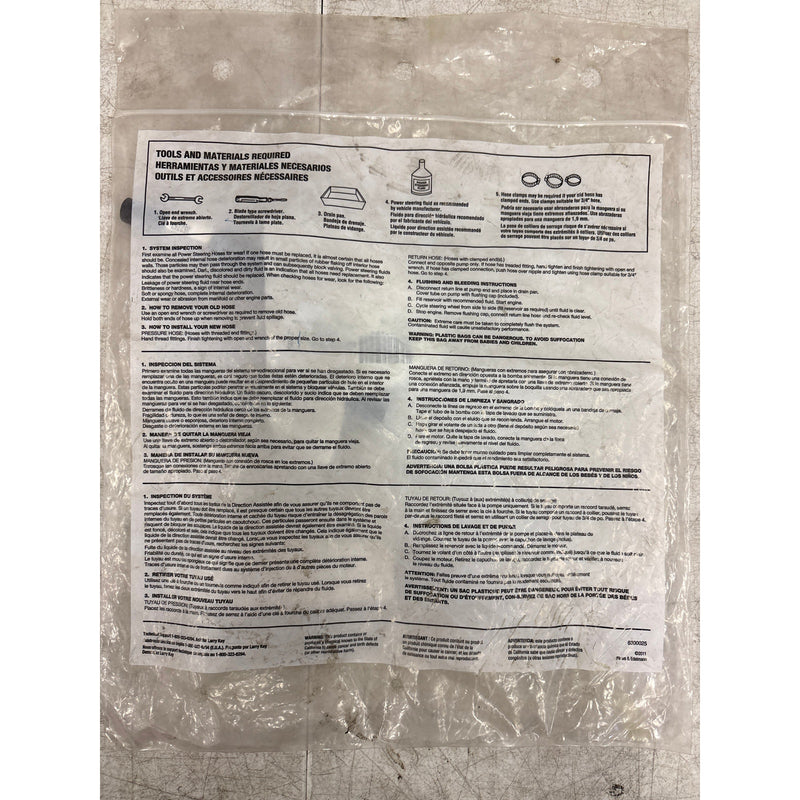 Carquest Premium Power Steering Return Hose, 3/8" Beaded Tube x 3/8" - 40564