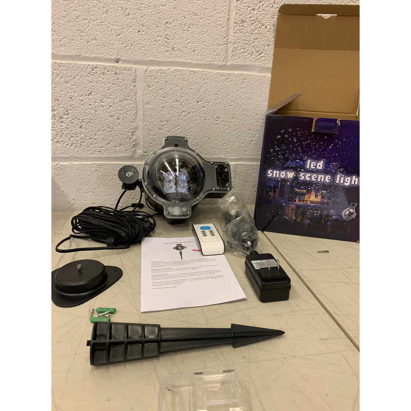LED Outdoor Waterproof Snow Projector Light W Remote