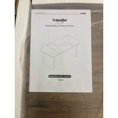 Tribesigns 63-Inch Executive Desk, Rectangular Office Computer Desk, Brown