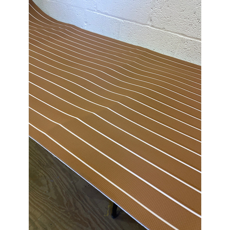 1 Pc of Marine Boat Flooring  EVA Foam Faux Teak Decking Sheet 95 x 35 inches