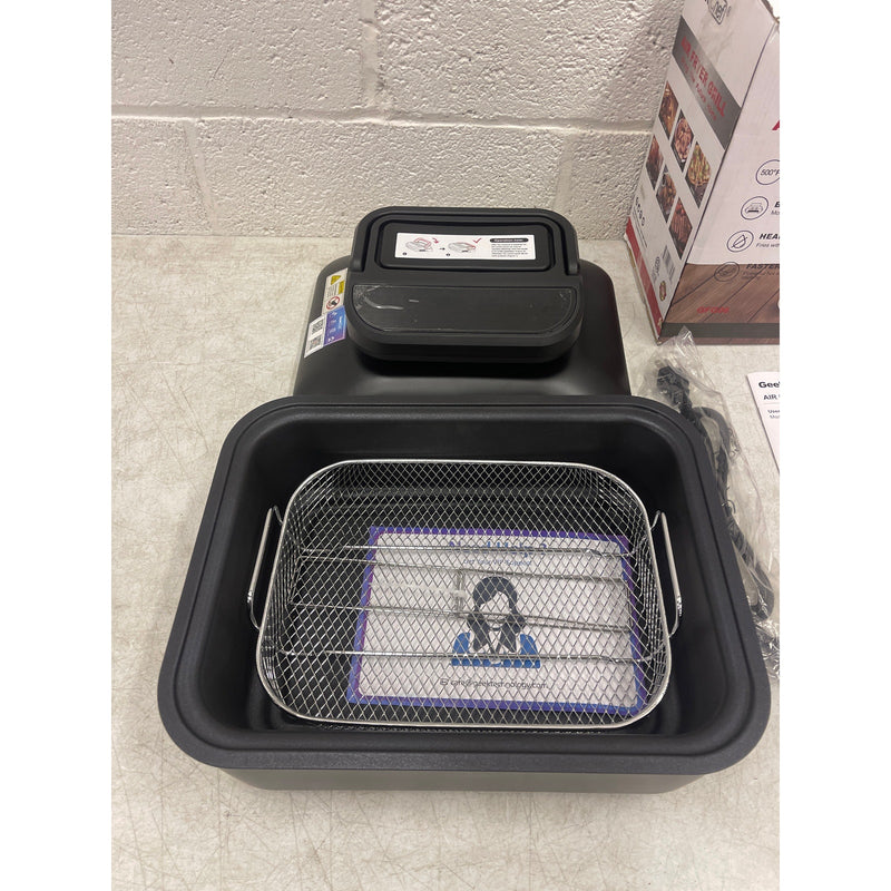 Geek Chef Air Fryer Lid & Electric Indoor Grill Combo, 7-in-1 Air Fryer Oven