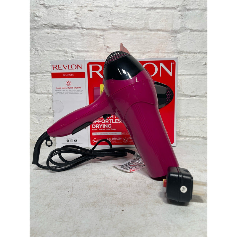 Revlon Frizz Control Hair Dryer 1875 Watt 3 Heat/Speed Settings, Corded Electric