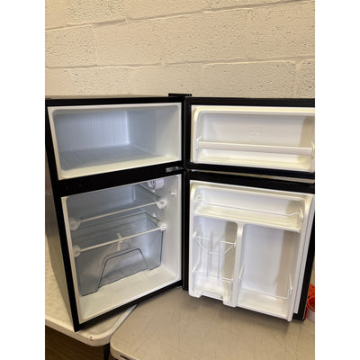 DENTED Whirlpool 3.1 cu ft Mini Refrigerator Stainless Steel 2 Shelves & Freezer