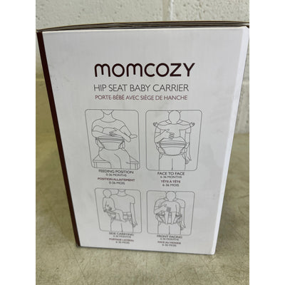 Momcozy Hip Seat Baby Carrier Adjustable Waistband, Gray, Sz Large Waist 40"-55"