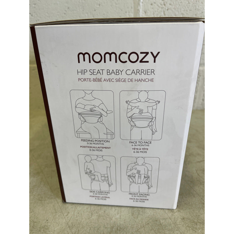 Momcozy Hip Seat Baby Carrier Adjustable Waistband, Gray, Sz Large Waist 40"-55"