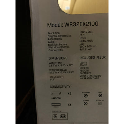 Westinghouse Roku TV 32 Inch Edgeless High Defintion Smart Television Black