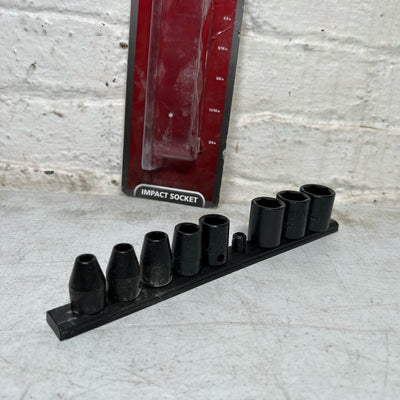 Husky 3/8 in. Drive Standard SAE 6-Point Impact Socket Set (9-Piece), MISSING 1