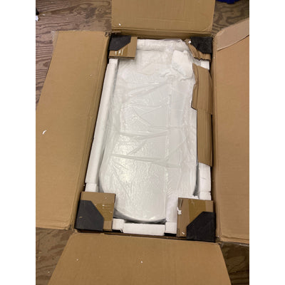 Tribesigns Wood Narrow End Table, Side Table Nightstand w 3-drawers, White