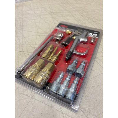 Milton Industries M Style 1/4" NPT Compressor Starter Kit - 16 Piece, Air Tools