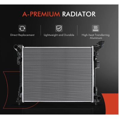 Readair Engine Coolant Radiator Assembly Compatible with Dodge, Chrysler, VW