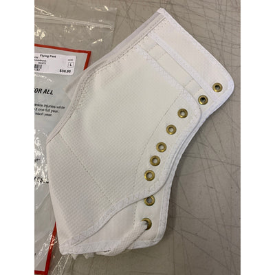 Swede-O Ankle Lok Support with Knit Tongue, Large Ankle Brace White Sprain