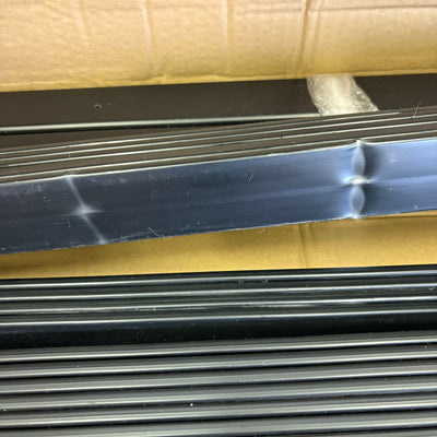 VINGLI Garden Fence Vinyl Fence Panels 2 Fences Make L Shape 36"x48" Panel Black