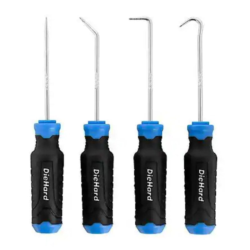 DieHard Hook & Pick Set 4 Piece Straight, Angled, 90 Degree & Full Hook DHP55325
