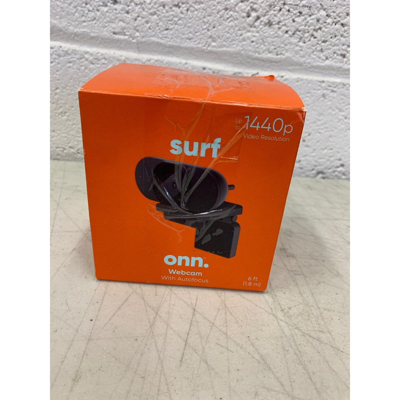 onn. 1440p Webcam with Autofocus & Built- In Microphone