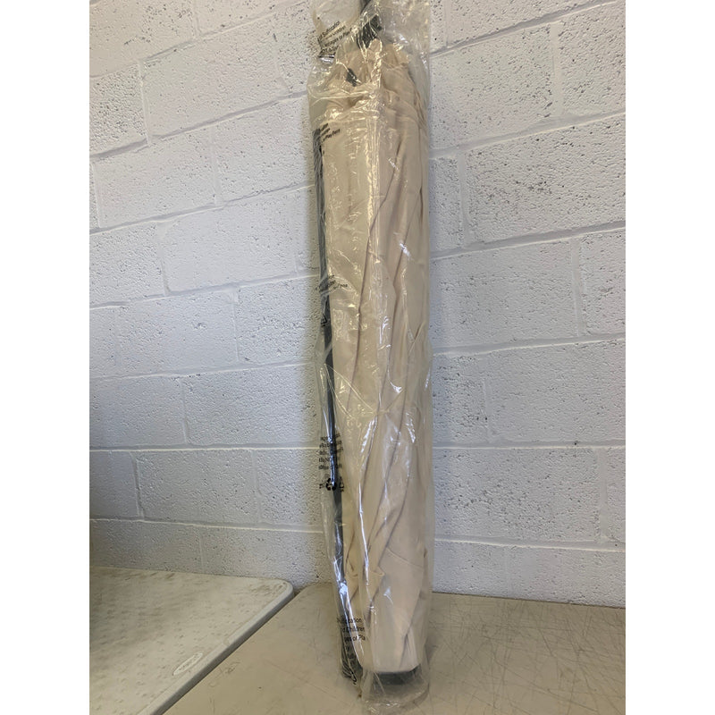 Uumbri Patio Umbrella with Pole, Cream/Tan 7.5Ft  Backyard Pool Patio Shade