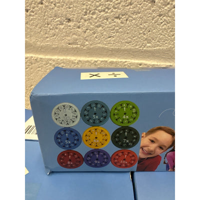 5-Sets Math Fidget Spinners Educational Toys Multiplication/ Division 9-pcs/ Set