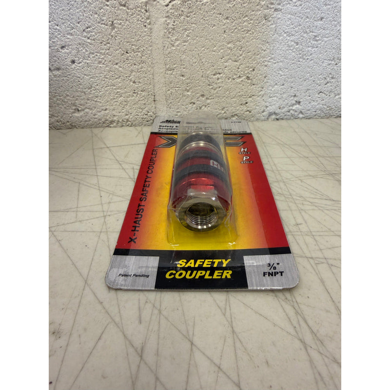 Milton 2 In 1 Safety Exhaust Coupler – 3/8" FNPT x 3/8" Body Flow, H&P Style