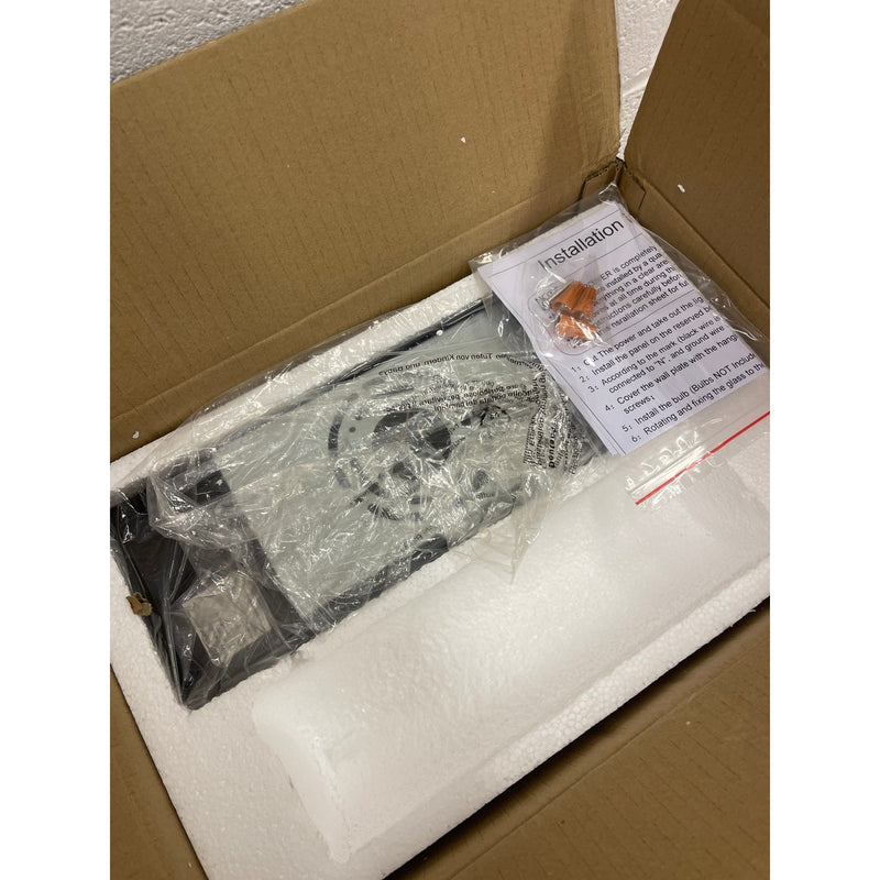 Matte Black Wall 1-Light Bathroom Vanity Light Fixture 11" Cylinder Glass