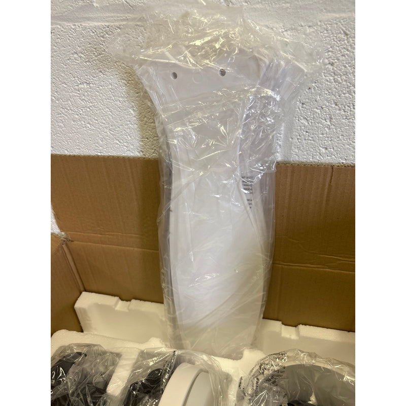 GESUM 42" Flush Mount Ceiling Fan Light w 3 Colors 6 Speeds Low Profile - White