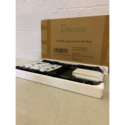 Decosis Laptop Desk for Bed Height Adjustable, Lap Bed Table, Work Top, Black
