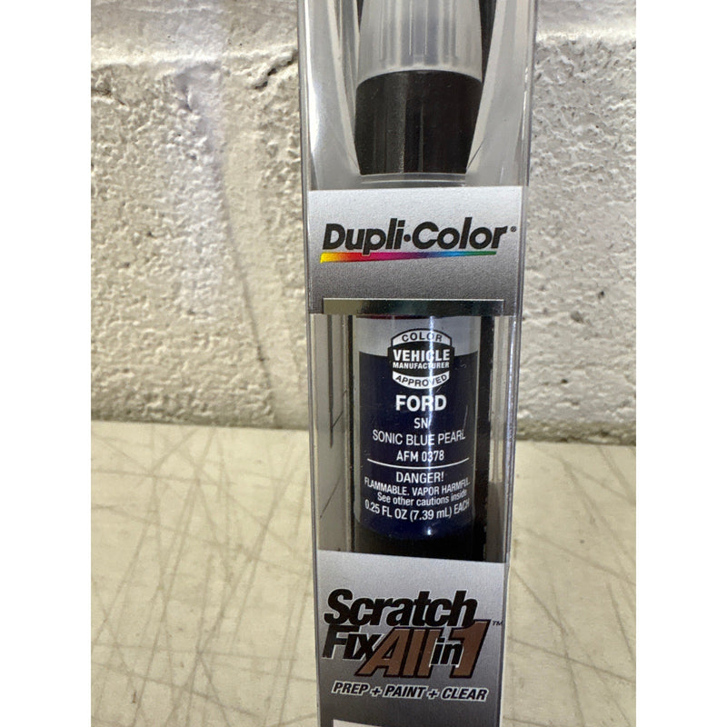 Duplicolor All-in-1 Touch Up Paint Pen Sonic Blue Pearl Ford SN, AFM0378 0.25 oz
