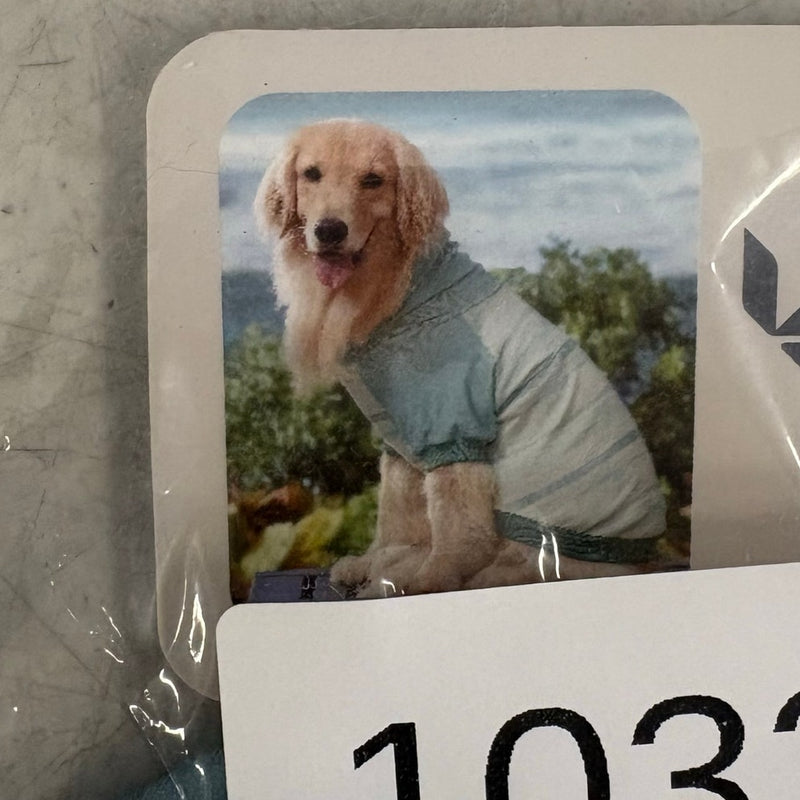 Koolaburra by UGG Pet Hooded Sweatshirt Dog Jacket 12-13" Collar, Aqua - Small