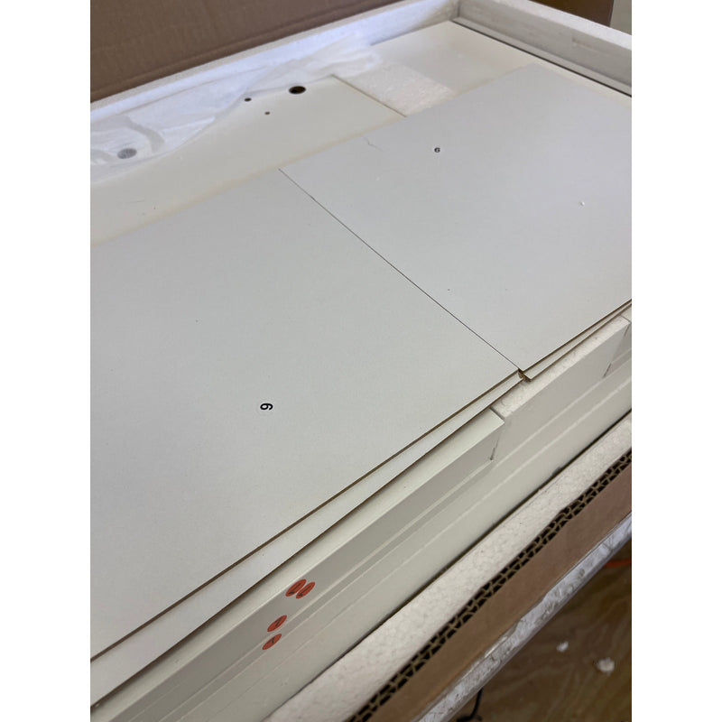 Simple 4-Drawer Dresser White 25.98" x 13" x 28.7" Nightstand MDF Wood