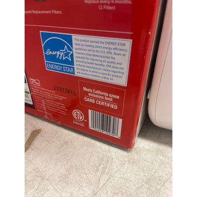 Honeywell Air Purifier 100sqft Dual Action Air Filter HHT270 Tabletop Small Room