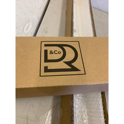 DR&CO Stainless Steel Rectangular Planter – 32″ x 3.25" x 3.5" White , Drainage System Planter