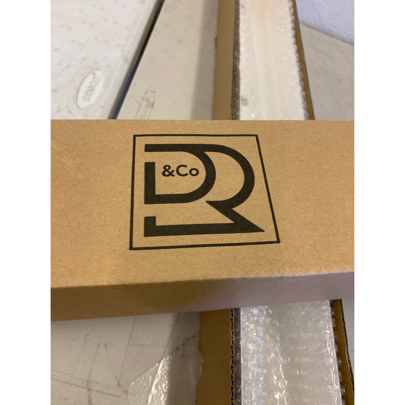 DR&CO Stainless Steel Rectangular Planter – 32″ x 3.25" x 3.5" White , Drainage System Planter