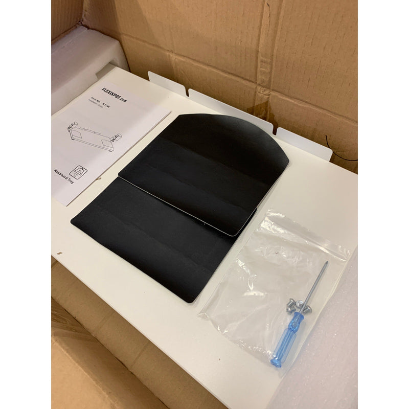 Flexispot Keyboard Tray WHITE Desk Accessory, Clamp-On Desk, 25" x 12" KT3W