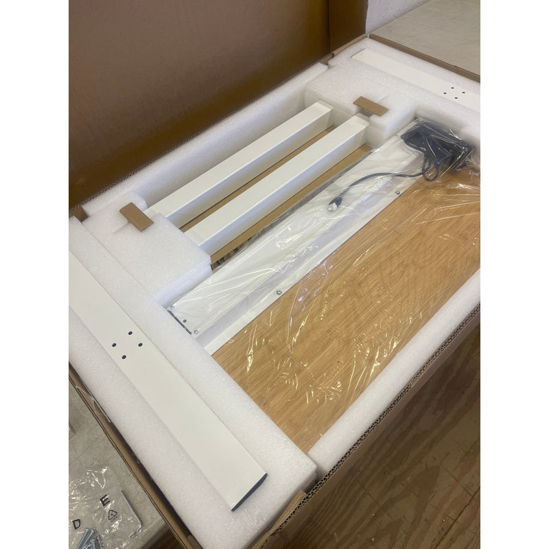 FLEXISPOT Standing Desk Quick Assembly Electric Sit Stand Desk 40" x 24" Brown