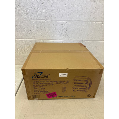 iLiving 18" Wall Mounted Shutter Exhaust Fan, Automatic Shutter with Thermostat