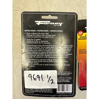 PACK-OF-2 Forney General Purpose Repair Solder 1/8" Acid Core - 61536 Auto