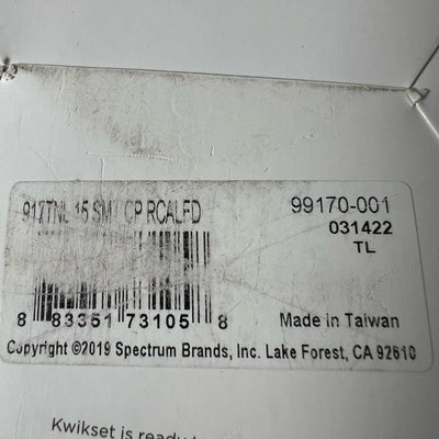 Kwikset 917 SmartCode Satin Nickel Keypad Electronic Single-Cylinder Door Lever