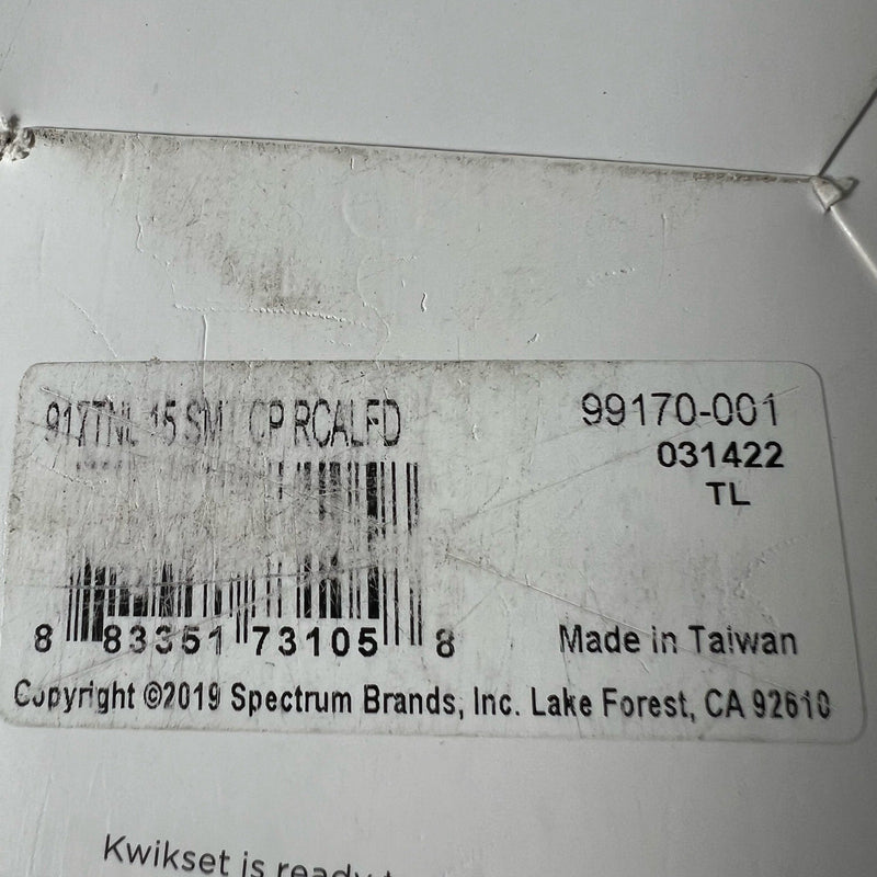 Kwikset 917 SmartCode Satin Nickel Keypad Electronic Single-Cylinder Door Lever