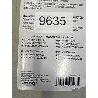 Tru Flate I/M Style Tru-Connect Kit, 7 Piece, Coupler and Plug Kit  13-209R