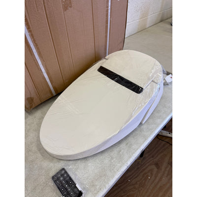 Bidet Toilet Seat, Elongated, Smart Toilet, Seat Warmer, with Remote - White