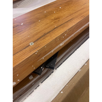 Tribesigns 71" Executive Desk Modern Computer Desk w Wood Double Pedestal, Brown