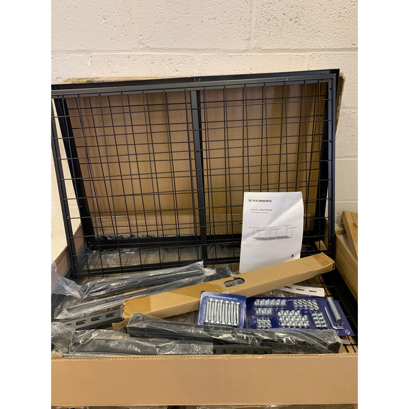 FLEXIMOUNTS Overhead Garage Storage Rack, Adjustable, GR38B 36"D x 96"W x 22"H